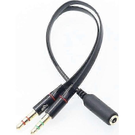 Câble répartiteur audio multimédia double mâle-femelle 3,5 mm, connecteur audio stéréo en Y (1/5)