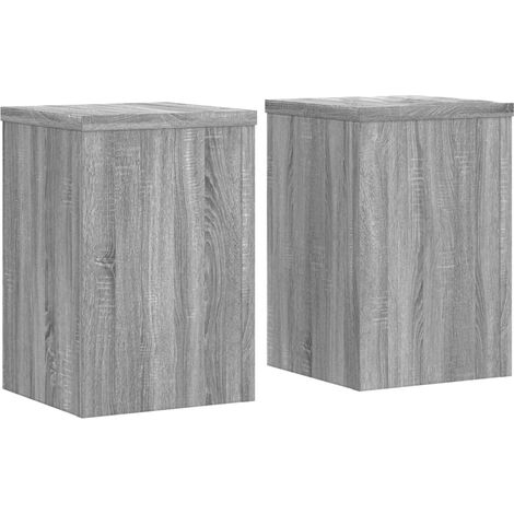 Maison Exclusive - Supporti per Piante 2 pz Grigio 25x25x35 cm in Multistrato