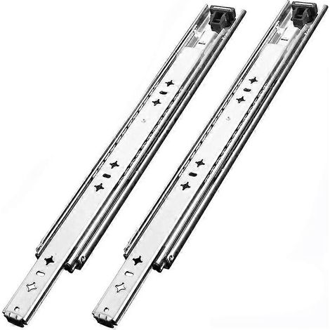 Pices Glissires Tiroirs Extension Complte 250mm Rail Tiroir Coulissant Billes avec Vis Charge 120kg (1/5)