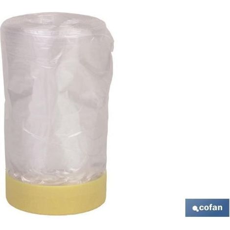 Rollo Cinta Crepe + Plástico 80° (60cm x 22.5m)