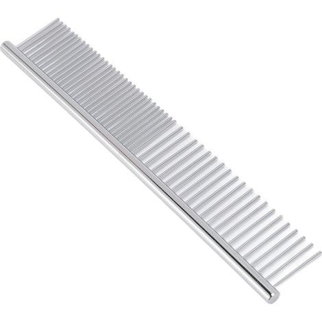 Makramee-Fransenkamm aus Edelstahl, ergonomisch, effizient zum Entfernen von Knoten, geeignet für Wandbehänge, Pflanzenampeln und Hunde- und Katzenhaare (1/5)