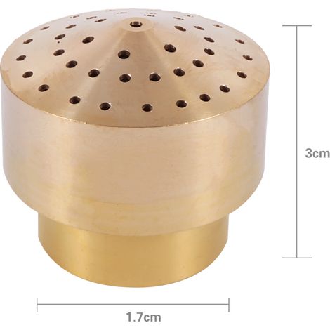 Buse de Fontaine Colonne Brass 1/4 Inch pour Jardin/Jet Poreux/Aquatique/Éclairage Fountains d'Extérieur (1/2)