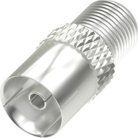 Adaptador coaxial F Hama 00205224 Conector de antena Blanco