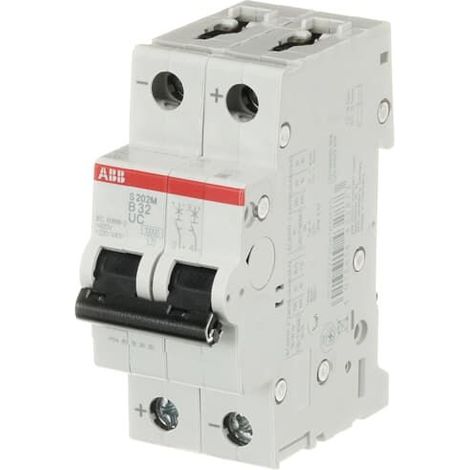 Disjoncteur ABB S200 M UC 2P, 32A, pouvoir de coupure 10 kA ( Prix pour 1 )