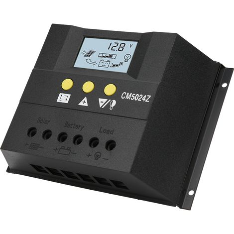 Solar-Laderegler PWM-Laderegler mit Temperatursensor CM5024 12V/24V/50A (1/5)