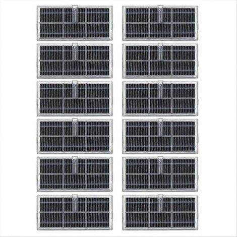 Lot de 12 filtres HEPA lavables de rechange pour aspirateur Dreame Bot X40 / X40 Pro / X40 Ultra