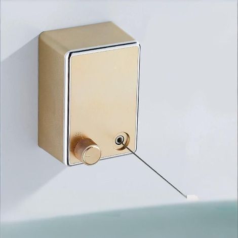 Étendoir à Linge Rétractable, Télescopique Mural Extensible Rétractable en Acier Inoxydable Sechoir Linge Mural Jusqu'à 4,2 m/20 kg pour intérieur et extérieur (Doré) (1/4)