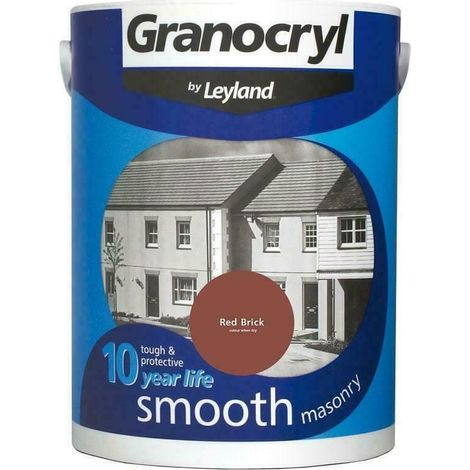 Granocryl Smooth Exterior Masonry Paint - 5L - Red Brick