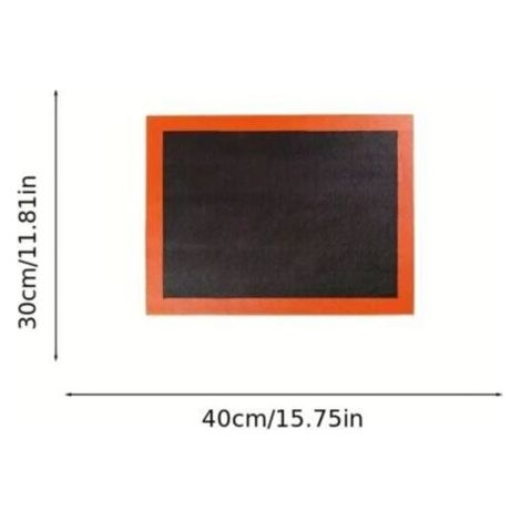 tappetino da forno in silicone microporoso, 40 x 30 cm, riutilizzabile, ideale per impasti di pane, pizza e macarons.