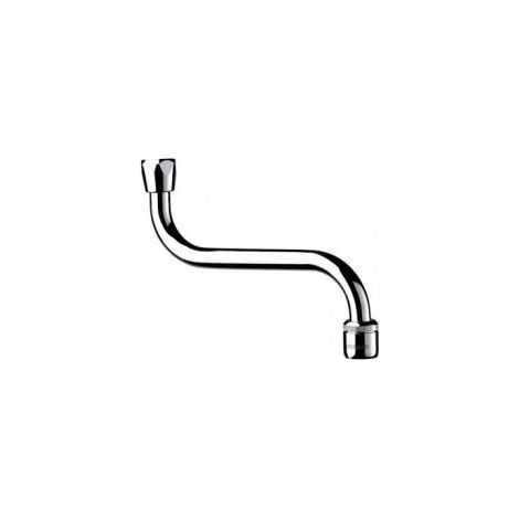 Bec universel par dessous chrome - delabie ecrou 15/21 long 150 mm