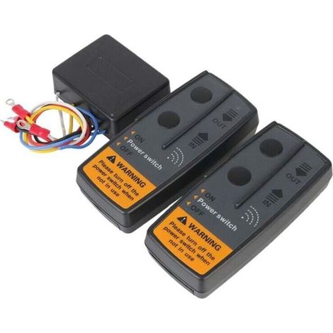 2.4G 12V 24V ContrôLeur de Commutateur Treuil éLectrique RéCupéRation TéLéCommande Sans Fil Universelle pour Remorque ATV Tout-Terrain 72W (1/4)