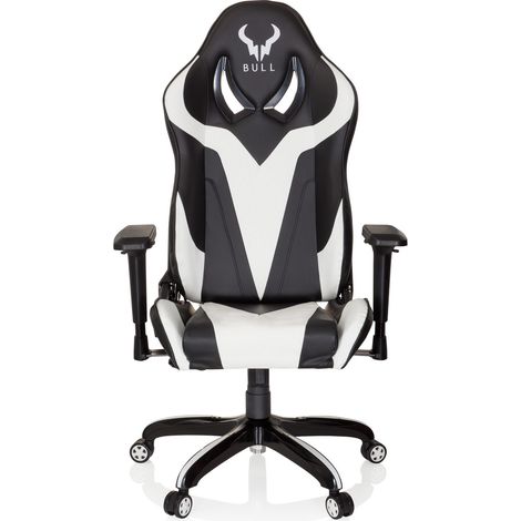 [GEBRAUCHT] B-Ware Hjh Office Gaming Stuhl Bürostuhl Promoter I Kunstleder Schwarz Weiß Drehstuhl