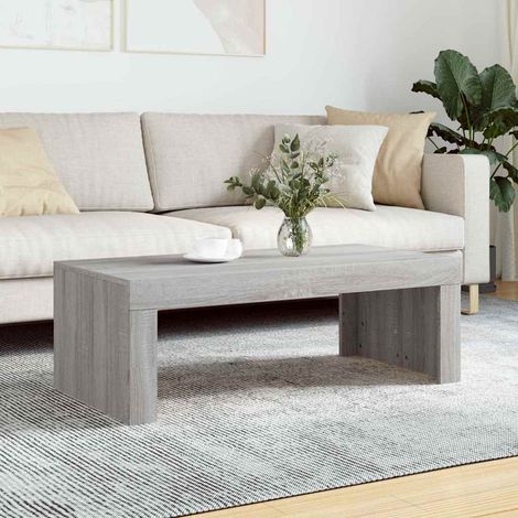 vidaXL Coffee Table Grey Sonoma 102x50x36 cm Engineered Wood (1/5)