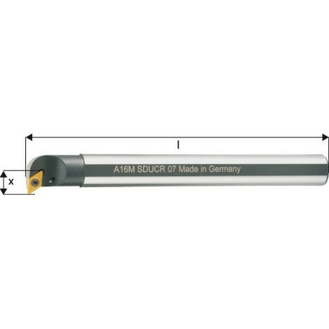 Barra Alesatrice Iso ..- 93 ° Sducr A / L, Irrigazione Denominazione Interna: A20R Sducl 11 Ø Coda - Dg7 20 Millimetri Dimensioni Ø Min. 26 Millimetri (1/4)