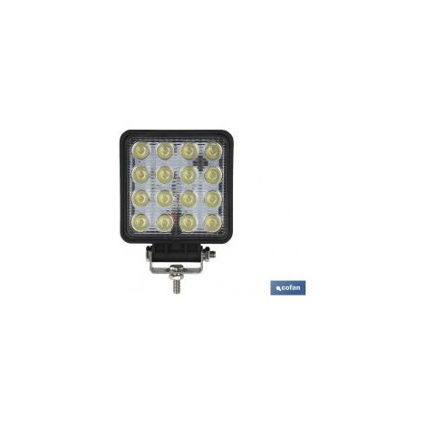 Projecteur de travail 16 LED 3360Lm 6000K 48W IP67