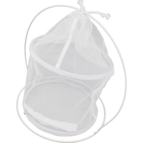 Zylindrischer Hängekäfig mit Eisenrahmen, Schmetterlingskäfig, dekorativer Pflanzenkäfig aus Drahtgeflecht für den Außenbereich (1/5)