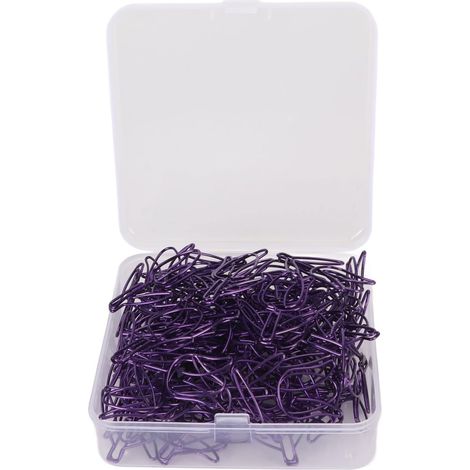 Trombones Gavigain en métal résistant, motif fleur violette, 70 (1/5)