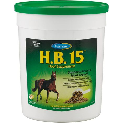 H.B.15 Farnam mangime complementare cavalli per mantenere una ottimale salute dello zoccolo 600 g