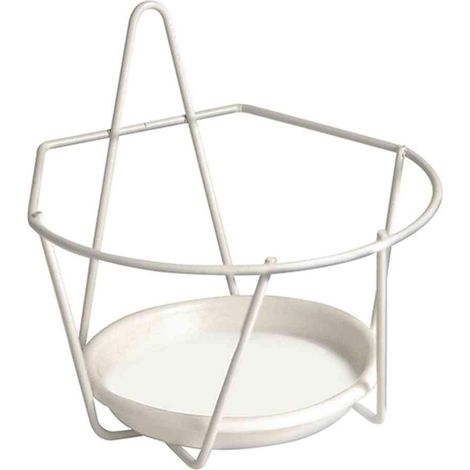 Blumentopfhalter weiß Ø 22 cm zum Einhängen