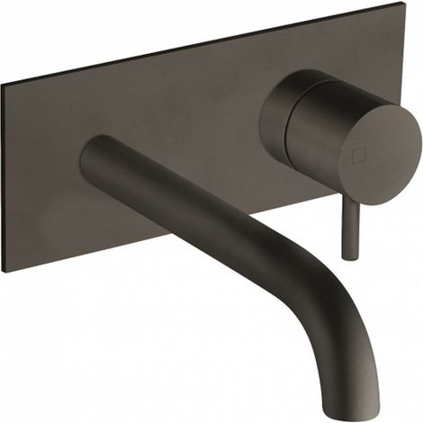 Mitigeur pour lavabo mural saillie 18 cm sans mécanisme BLACKMAT TRIVERDE - CRISTINA ONDYNA TV25613 (1/3)