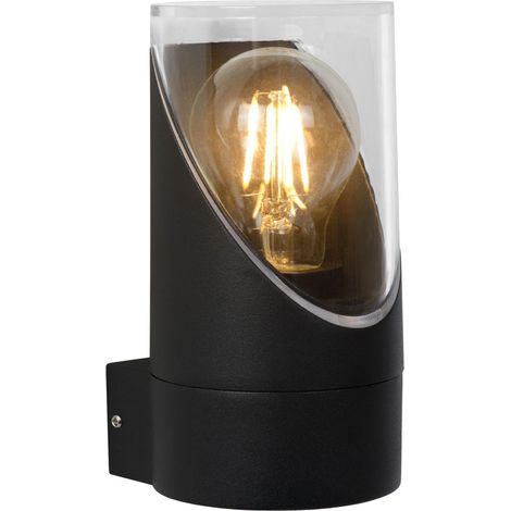 Applique extérieure noire E27 15W IP65 Norman Lucide (1/2)