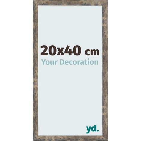 yd. - Cadre photo 20x40 - Bleu Or Melange - MDF - Bologna (1/5)