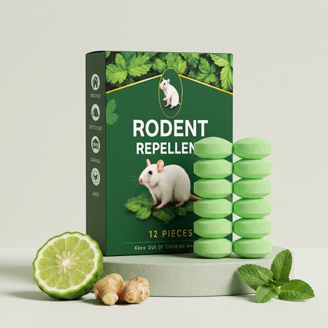 Rattenabwehrpellets für den privaten und gewerblichen Gebrauch, z. B. in Technikräumen, Lagerhallen, Großküchen und auf Parkplätzen. Praktische und nagersichere Pellets zur Rattenabwehr – 12 Stück (16 (1/5)