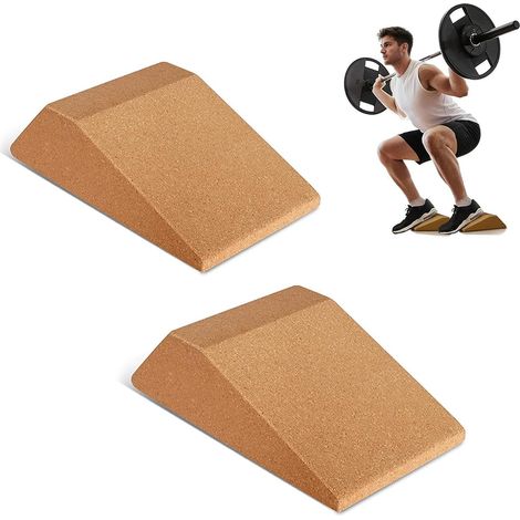 Cork Stretching Calves Platform Calves for Beginners and Professionals Inclined Plane Calf Stretching Platform Calves Inclined Board Ankle (1/4)