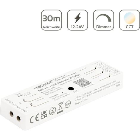 MiBoxer LED Controller Mini 2in1 Single Color / CCT 2.4GHz 12/24V MR2 (1/5)