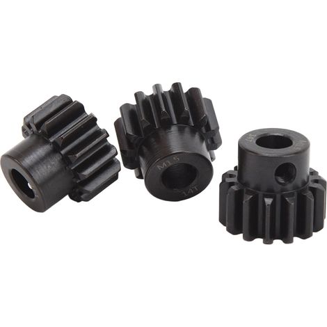 Kit de 3 engrenages pour voiture RC, diamètre intérieur M1.5, alésage de 8 mm, en acier, pour modèles réduits 1/5, 1/8 et 1/10 (14 dents). (1/5)