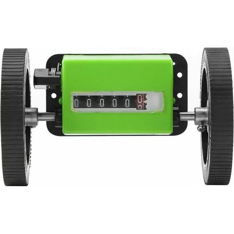 Meterzähler - 1 Stück Mechanischer Längenmeterzähler Rollenrad Grün (1/4)