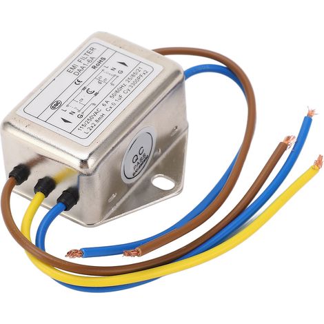 Filtre antiparasite pour ligne électrique, suppression des interférences, filtrage des signaux parasites, filtre EMI pour robots de découpe laser AC115-250V (1/5)
