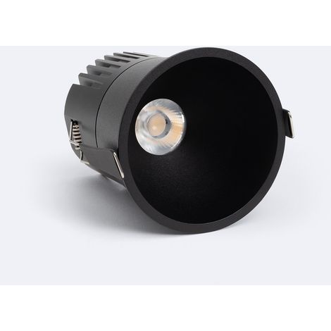 Foco Downlight LED 24W Corte Ø 90 mm Deep 4000K Negro Blanco Neutro
