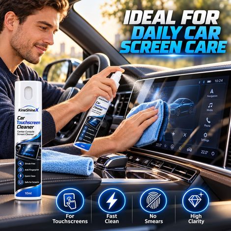 KineShineX Car Control Screen Cleaner, Car Touchscreen Cleaning Spray, Removes Fingerprints and Oil Stains (1/4)