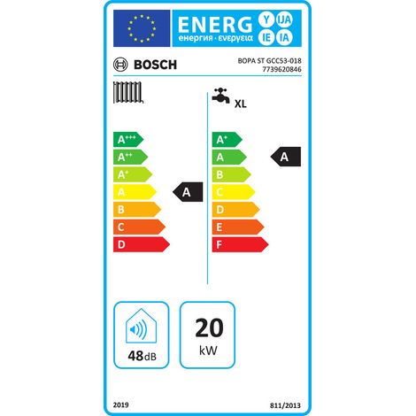 Bosch Gas-Brennwert-Plus-Paket Condens Bopa ST GCC53-018, 20kW, Speicher 20L, Abgaspaket C93x, Weiß (1/2)