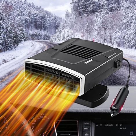 Calefactor portátil de 150 W para coche，máquina antiburbujas y desempañador para parabrisas para todo tipo de vehículos de 12 V (1/2)