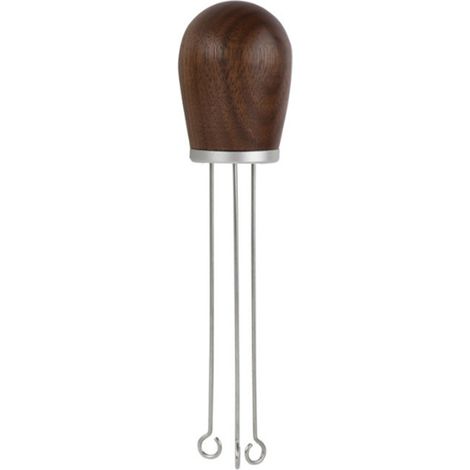 Cuillère À Café Espresso - Bois Naturel Et Acier Inoxydable - Pour Distribution Uniforme Du Café En Poudre - 1 Pièce (1/5)