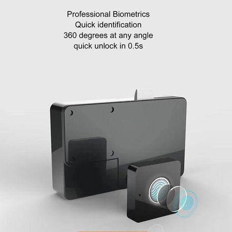 Serratura intelligente con impronta digitale, USB, senza chiave, per cassetti e armadi, con luce pulsante, ideale per camere da letto e uffici.