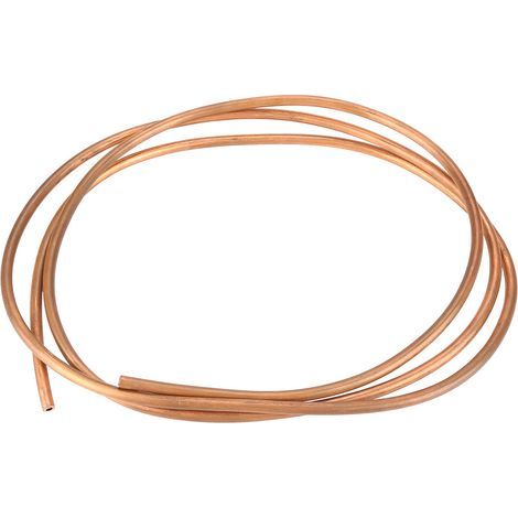 Tube en cuivre souple T2 de 2 m, diamètre intérieur 4 mm, diamètre extérieur 6 mm, épaisseur 1 mm, pour la réfrigération (1/5)