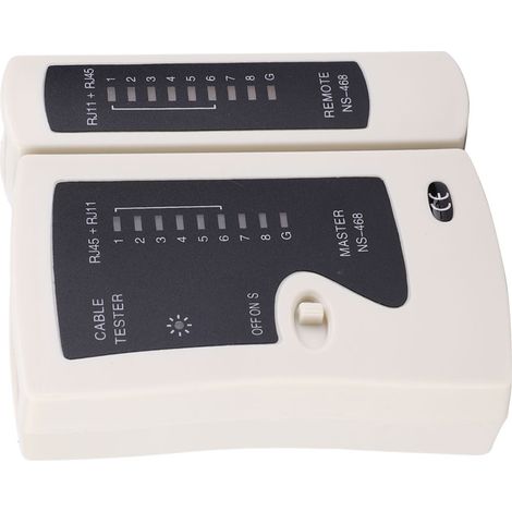 Netzwerkkabeltester RJ45 RJ11 RJ12 LAN-Kabeltester Drahtnetzwerkwerkzeug (1/5)