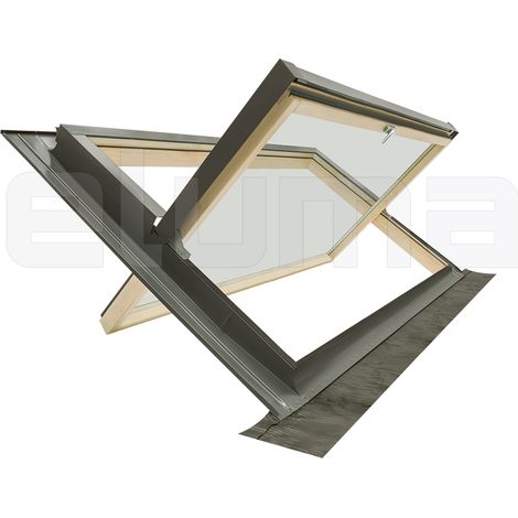 Finestra per tetto Termica con Vetro Antigrandine e Antinfortunistico, Made in Italy (134x98 Base x Altezza) (1/5)