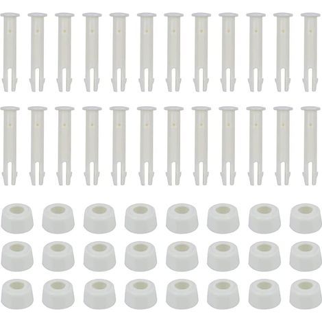 Lot de 24 broches pour piscine - 6 cm - Avec capuchon - Accessoires pour piscine (1/5)
