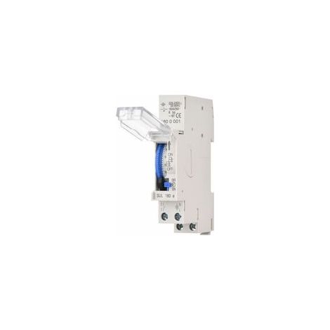 Horloge, sonnerie et minuterie Minuterie mécanique de 24 heures Montage sur rail Batterie intégrée, AC220-240V - SUL180a Minuterie minimale de 15 minutes (1/4)