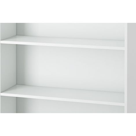 set 2 ripiani per libreria larga tinta bianco