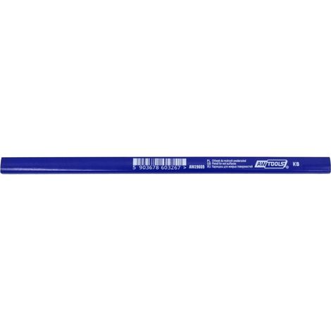 Crayon de charpentier AWTOOLS KB pour surfaces humides 15 pièces. Bleu (1/2)