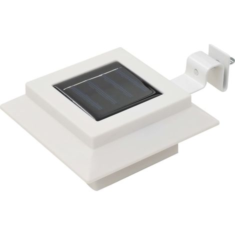 Maison Exclusive - Lampes solaires à LED carrées d'extérieur 12 pcs 12 cm Blanc