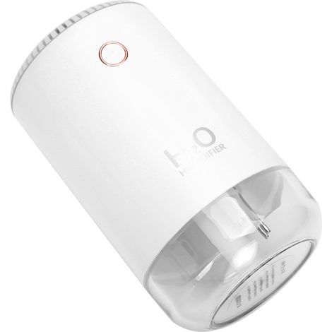 Mini humidificateur USB mignon avec brumisateur et veilleuse pour la maison, le bureau ou la voiture BC-02 Blanc nacré (1/5)