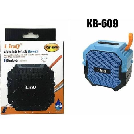 Enceinte Bluetooth Portable étanche Radio Usb Fm Tf Linq Kb-609