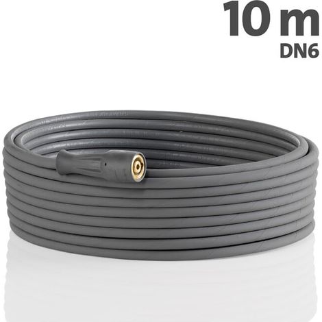 Kränzle – Tuyau haute pression en treillis d'acier 10 m – Diamètre NW 6 – Pression max. 210 bar – Convient pour l'industrie alimentaire