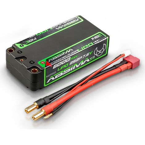 Competition Shorty LiPo HV 140C/2S2P HC 6000mAh 5mm